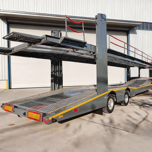 Semi-remorque <span class=keywords><strong>porte</strong></span>-voitures à double étage, 2 essieux, 8 places, en acier, pour le transport de voitures - Product Image 2