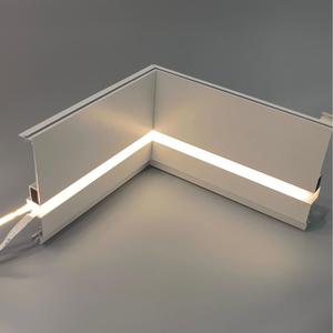 Hiện đại LED tuyến tính ánh sáng nhôm slotless Trần mouldings Dễ dàng cài đặt bề mặt cho khách ăn phòng ngủ - Product Image 4