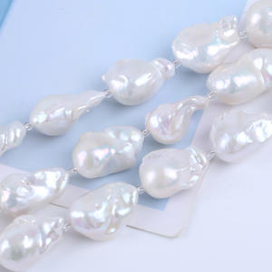 Pulsera de Perlas de Agua Dulce Barrocas Naturales de 18 cm, Cuentas Sueltas Blancas de 13-16 mm para DIY - Product Image 2