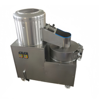 Eenvoudige Bediening Aardappelen Aardappelwasmachine Dunschiller En Snijmachine