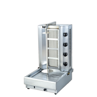 Machine à kebab/shawarma au gaz Pengzhongchu GB-950, 4 brûleurs, acier inoxydable 201, haute productivité, garantie 1 an