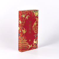 Boîte cadeau de luxe en papier bleu couché avec intérieur en satin protecteur, boîte rigide en carton personnalisée pour bonbons