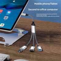 OEM 3 en 1 USB C vers USB 2.0 OTG câble adaptateur USB C convertisseur pour Macbook Pro iPad Samsung 3 Ports adaptateur de transfert de données