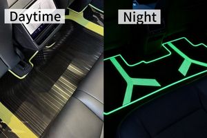 2025 nueva llegada de goma de lujo que brilla en la oscuridad juego completo 4/5 Uds alfombrillas de coche para Protección mejorada del vehículo - Product Image 3