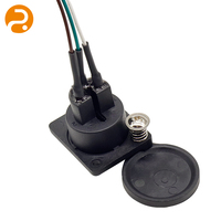 Conector Dual XLR Hembra para Montaje en Panel, Paso de 2.54mm, Conductor de Aluminio, Cable de PVC con Cubierta Antipolvo, 1 Metro, para Audio Industrial