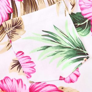<span class=keywords><strong>Chemise</strong></span> hawaïenne décontractée pour petit et grand garçon 100% popeline de coton boutonnée hauts à manches courtes pour l'été - Product Image 3