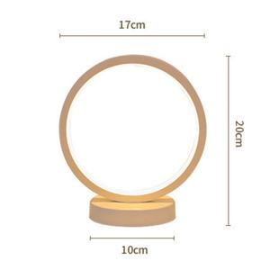 Lampe de Table Circulaire Tactile à LED Dimmable pour Chevet et Bureau, Veilleuse Décorative Tendance, Lumière Douce et Confortable pour les Yeux – Offre Spéciale - Product Image 6