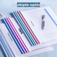 Pinzas de palanca Deli 5538 de alta calidad, de cuatro colores, con 10 abrazaderas, para documentos A4, para folletos y carpetas de informes de conferencias, engrosadas