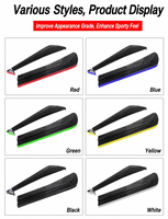 1 Paire de diffuseurs de pare-chocs arrière de voiture en forme de bec de canard, kit de protection et de décoration extérieure