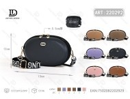 กระเป๋าถือทรงวงรีสำหรับผู้หญิง หนังไมโครไฟเบอร์ สายสะพายไหล่ ใช้ได้ทุกวัน สไตล์ทันสมัย ความจุ 1-1.9 ลิตร - Product Image 1