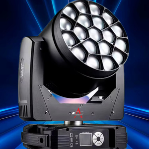 ไฟหัวขยับแบบซูม RGBW Bee Eye 19 ชิ้น Osr 15W 11 ถึง 58 °   ไฟเวทีซูมมุม DMX512 สำหรับงานคอนเสิร์ต ปาร์ตี้ งานแต่งงาน - Product Image 1