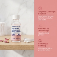 Sérum Visage à l'Acide Salicylique et à l'Extrait de Purslane pour Peaux Sensibles à Tendance Acnéique – Exfoliant et Resserre les Pores – Vente en Gros