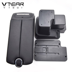 Vtear Elegante Caja de Almacenamiento Deslizante de ABS y Cuero PU con Portavasos para <span class=keywords><strong>Kia</strong></span> <span class=keywords><strong>Rio</strong></span>/<span class=keywords><strong>Rio</strong></span> GT 2012-2020 - Product Image 4