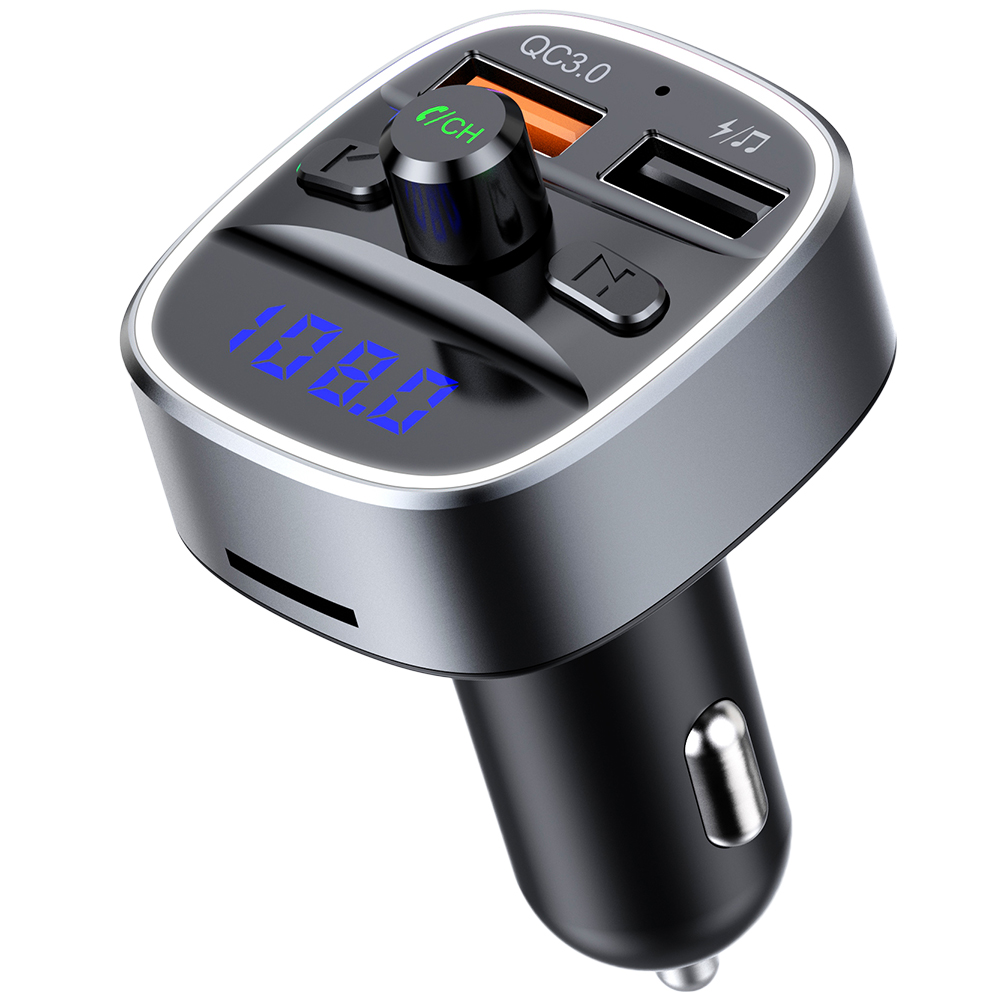 Автомобильный FM-передатчик AGETUNR T25Q, Bluetooth 5,0, два USB-порта