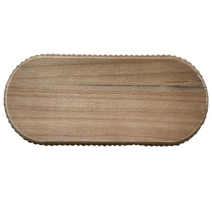 Bandeja de madera rústica de 12 pulgadas, bandeja de cuentas de granja, bandeja de madera con cuentas bohemias, bandeja de madera respetuosa con el medio ambiente - Product Image 3