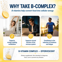 Comprimés effervescents de complexe de vitamines B, soutien énergétique, anti-fatigue, supplément B1 B2 B6 B12, étiquette privée OEM