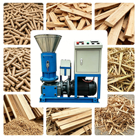 Moulin à granulés de sciure de bois, paille et coques de riz de 6 mm pour l'alimentation des porcs, 15-22KW 380V, certifié CE, pour réduire les coûts de l'alimentation de 40% et fabriquer vos propres granulés