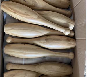 Mancuernas Tradicionales <span class=keywords><strong>de</strong></span> Madera para Ejercicio, Gimnasio, Levantamiento <span class=keywords><strong>de</strong></span> Pesas, Clubes Indios - Product Image 5