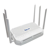 Routeur Wi-Fi 6 XPON ONT FTTH OEM personnalisé, 4 ports Gigabit + 2 VoIP + CATV, double bande AC2100, modèle ZC-521T, commande en gros