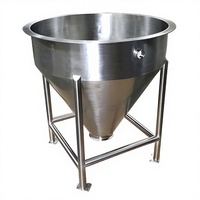 Support sur mesure en acier inoxydable et aluminium, découpé au laser, soudé et plié, antirouille, pour le traitement de tôles destinées aux entonnoirs agricoles