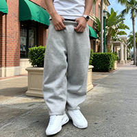 Pantalon de jogging cargo ample et décontracté pour hommes, taille haute, coupe droite, avec logo personnalisé, idéal pour la course et le sport – Vente en gros