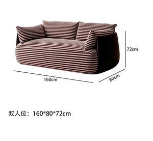 Canapé populaire <span class=keywords><strong>de</strong></span> style mi-moderne en tissu doux pour salon, hôtel, gîte, canapé droit, petit canapé design pour la maison - Product Image 6