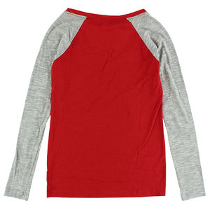 Adidas Femmes M Liquid Dots Rouge/Gris Tricot & T-shirt NBA Atlanta Hawk's Ice Hockey Wear |   100% authentique - Product Image 3