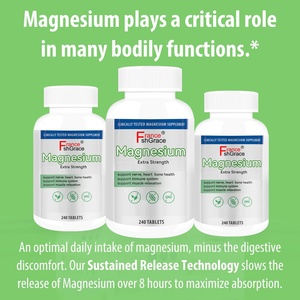 Complément d'extraits de magnésium personnalisé pour favoriser le sommeil, la santé musculaire et cardiaque avec vitamine magnésium, 240 comprimés - Product Image 2