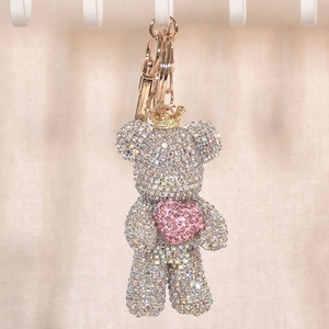 Lindo llavero Bling Venta caliente diamante oso llavero al por mayor llavero diamantes - Product Image 3