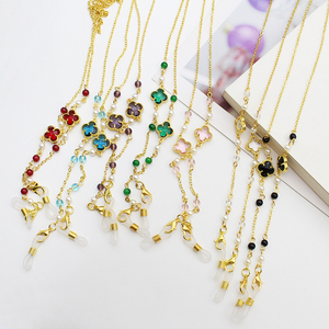 Lanière <span class=keywords><strong>de</strong></span> masquage <span class=keywords><strong>de</strong></span> visage <span class=keywords><strong>de</strong></span> style Offre Spéciale pendentif fleur en cristal <span class=keywords><strong>de</strong></span> mode chaîne <span class=keywords><strong>de</strong></span> <span class=keywords><strong>lunettes</strong></span> <span class=keywords><strong>de</strong></span> chaîne en cristal - Product Image 1