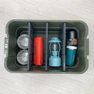Boîte de <span class=keywords><strong>Camping</strong></span> en plastique de Style <span class=keywords><strong>japonais</strong></span>, organisateur de cargaison de coffre bon marché avec planches de séparation - Product Image 1