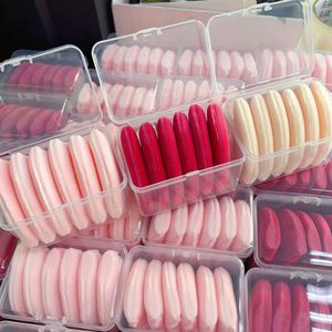 Triangle Cosmetic <b>Makeup</b> Thick Soft Finger Velvet Triangle Powder Puff Private Label Logo Packaging - Product Image 5