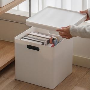 <span class=keywords><strong>Wewin</strong></span> กล่องเก็บพลาสติกสี่เหลี่ยมหนาขนาดใหญ่พร้อมฝาปิดสําหรับของเล่นขนมเสื้อผ้าห้องนั่งเล่นห้องน้ําตู้เสื้อผ้า 7099 - Product Image 1