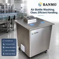 BANMO - Máquina de Limpieza de Botellas de Acero Inoxidable Industrial, Enjuagador de Cuellos de 10-100 mm para Envases de Alimentos y Cosméticos, 0.8 MPa