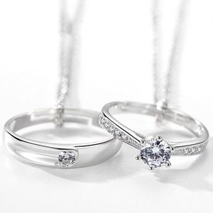 Anillo De Acero Inoxidable Platinum Plated Full Zircon Sparkling <b>Couple</b> <b>Ring</b> Men Women Lover <b>Ring</b> for Valentine's Gift - Product Image 2