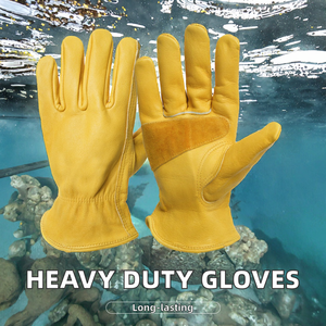 Guanti da Lavoro in Doppia Pelle Bovina per Uomo e Donna, Resistenti per Sicurezza in Edilizia, Giardinaggio, Guida e Lavori in Giardino - Product Image 2