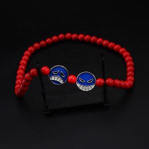 สร้อยคอ สร้อยข้อมือ จี้ สร้อยคอแบบโชคเกอร์ อนิเมะวันพีซ รุ่นเรด ทำจากพีวีซี ลายไวท์เบียร์ ของพอร์ตการา ดี เอซ ลูฟี่ สำหรับคอสเพลย์ - Product Image 4