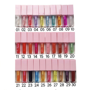 <span class=keywords><strong>Gloss</strong></span> Repulpant Personnalisable à Paillettes Scintillantes Nude Intense Volume Extrême à l'<span class=keywords><strong>Acide</strong></span> <span class=keywords><strong>Hyaluronique</strong></span>, Effet Liquide Épicé, avec Marque Privée - Product Image 5