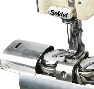 28B New Flat-Bed Industrial Double Needle <b>Walking</b> Foot Multineedle Sewing <b>Machine</b> - Product Image 2