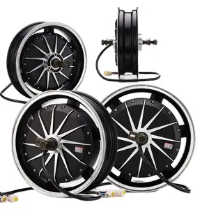 OEM 14 Inch Hub Động Cơ Kit 4000W Gia Cố Công Suất Cao Không Chổi Than DC Hub Động Cơ Cho Xe Máy Năng Lượng Mới Phụ Tùng Xe Phụ Kiện