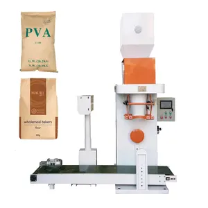 Automatico 5 10 25 kg sacchetto di legno pellet rasatura cibo per cani latte in polvere lettiera per gatti fertilizzante grano imballaggio linea macchina di riempimento