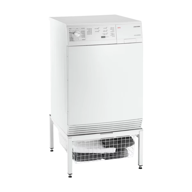 Modern Steel Washing Machine Spare Parts Laundry Pedestal with Mesh Basket Portable for Apartment Use