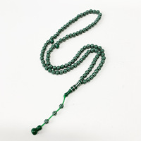 Misbaha Perles de prière 99 perles plaquées électriquement, 7 cm chacune Cadeau de fête Tasbih Mala Beads
