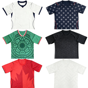 Maillots <span class=keywords><strong>de</strong></span> football américain 2026-27 en version thaïlandaise <span class=keywords><strong>de</strong></span> qualité supérieure pour les équipes du Mexique et des États-Unis, 100 % polyester, vente en gros, prix abordable - Product Image 1