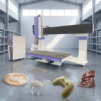 Centre d'usinage CNC à 5 axes mobile sur portique, routeur de fraisage CNC pour le traitement du bois, du bois composite, de la résine époxy et des moules composites