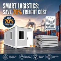 Maisons conteneurs extensibles économiques de 20 pieds, dortoirs modulaires ADU pour travailleurs, kits de camping portables, ateliers de chantier, centres commerciaux