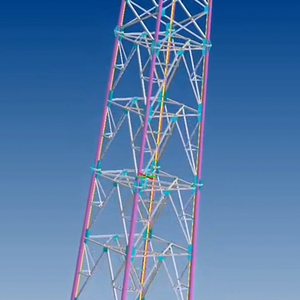 Tour tubulaire galvanisée à hauteur personnalisable à 4 pieds-Tour de <span class=keywords><strong>communication</strong></span> de signal mobile 4G/5G - Product Image 6