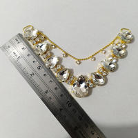 Offre Spéciale strass sandale décoration tongs chaîne chaussure ornement strass sac boucle LSSD893-1