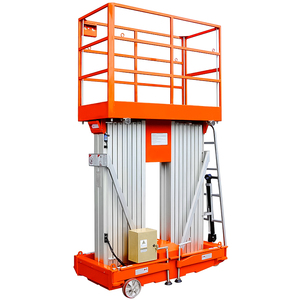 Plataforma Elevadora Telescópica Vertical de Doble Mástil de Aleación de Aluminio de 4m, 6m, 8m, 10m, 12m, 14m, Hidráulica y Eléctrica para Trabajo Aéreo - Product Image 6