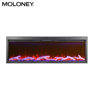 <span class=keywords><strong>Cheminée</strong></span> électrique à effet de flamme réelle avec technologie LED, insert chauffant électrique de 70 pouces, décoration - Product Image 5